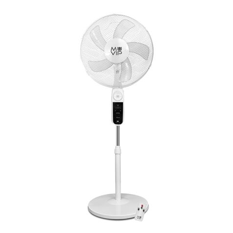 VENTILADOR DE PIE SOLAR 40CM | LUZ LED | CARGADOR USB | 4 VELOCIDADES MUVIP - MV0598-1