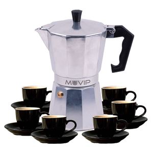 CAFETERA 6 TAZAS INDUCCIÓN MUVIP - MV0604