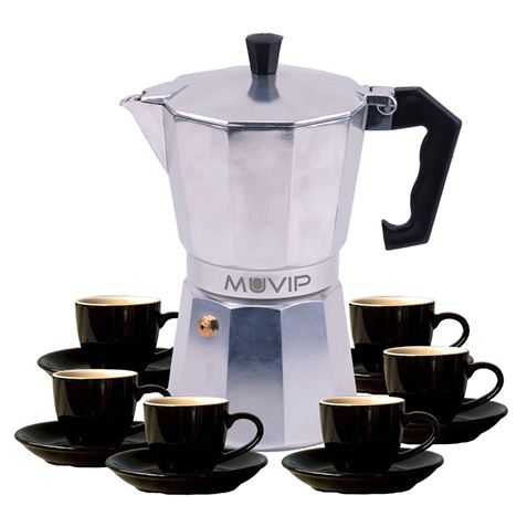CAFETERA 6 TAZAS INDUCCIÓN MUVIP - MV0604