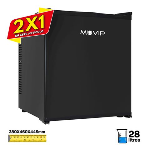 MINI BAR TERMOELÉCTRICO 28 LITROS | 44,5CM | CERRADURA MUVIP (2 X 1)
