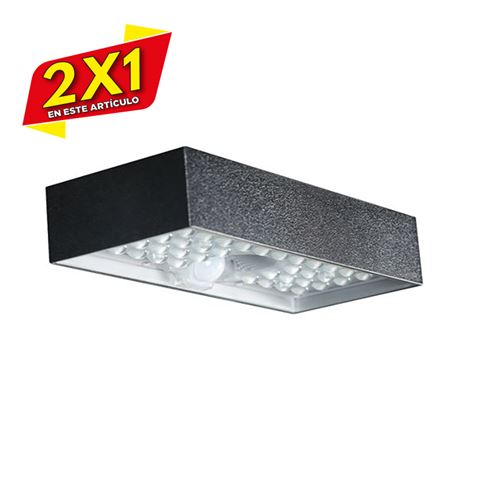 APLIQUE LED SOLAR MODERN 6W 900LM NEGRO ELBAT (2 X 1)