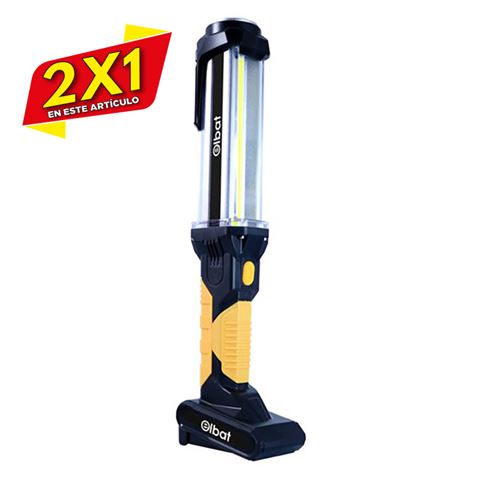 LINTERNA LED RECARGABLE | GANCHO E IMÁN | COB + LED 10W 800LM ELBAT (2 X 1)