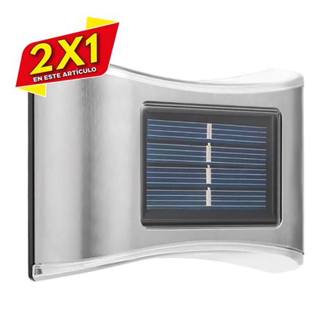 APLIQUE LED SOLAR 150LM INOX ELBAT (2 X 1)