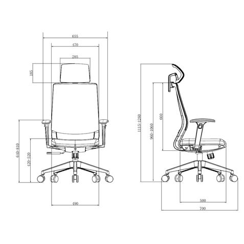 SILLA OFICINA GAMA SENIOR SE3000 CROMAD - CR1123-5