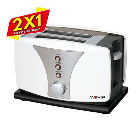 TOSTADORA DE PAN 800W TOP DESIGN MUVIP (2 X 1)