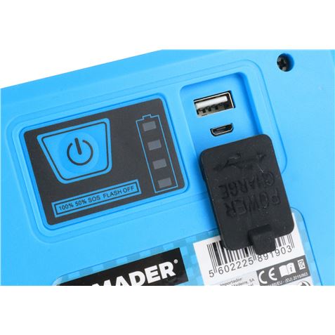 FOCO LED BATERÍA 20W CON SOPORTE PLEGABLE MADER - 89190-4