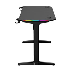 REAC MESA GAMING PRO1600 XL MOTORIZADA FIBRA CARBONO | LUZ RGB SOUND MUVIP - MV0443-2