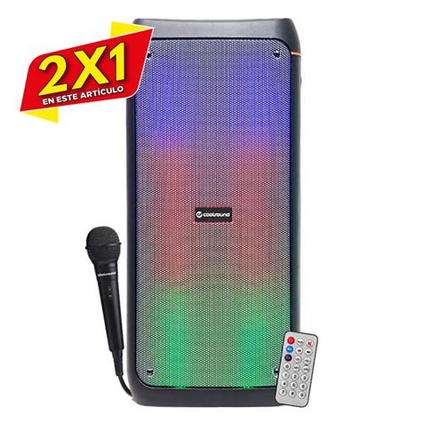 ALTAVOZ BLUETOOTH PARTY BOOM A390 2X8\" 150W | 1 X MIC COOLSOUND (2 X 1)