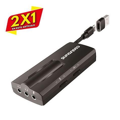 TARJETA DE SONIDO 7.1 EXTERNA GAME COOLSOUND (2 X 1)