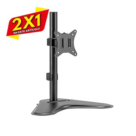SOPORTE DE MESA CON BASE PARA 1 MONITOR 17\"-32\" CROMAD (2 X 1)