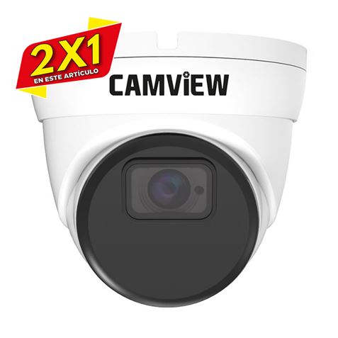 CAMARA IP CON INTELIGENCIA ARTIFICIAL DOMO POE 3.6MM 5MP CAMVIEW (2 X 1)