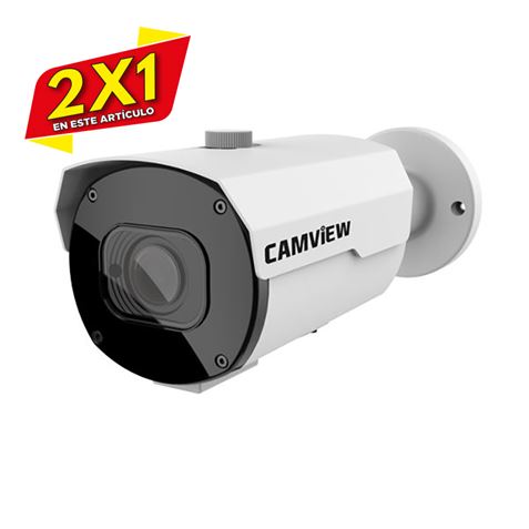 CAMARA CCTV TIPO BULLET VARIFOCAL 2.8-12MM 2MP CAMVIEW (2 X 1)