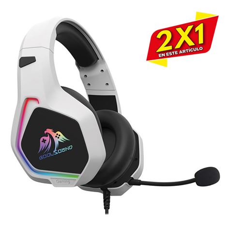 AURICULAR GAMING G6 | XBOX | PS5 | SWITCH | PC | BLANCO COOLSOUND (2 X 1)