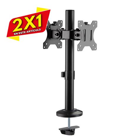 SOPORTE PARA MOSTRADOR 2 MONITORES 17\"-32\" CROMAD (2 X 1)