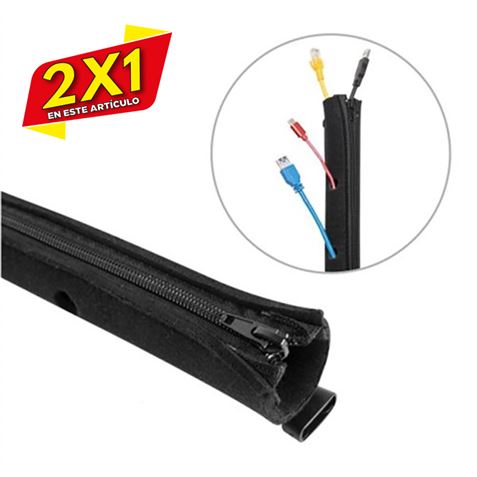 ESCONDE CABLES DE NEOPRENO CON CREMALLERA CROMAD (2 X 1)