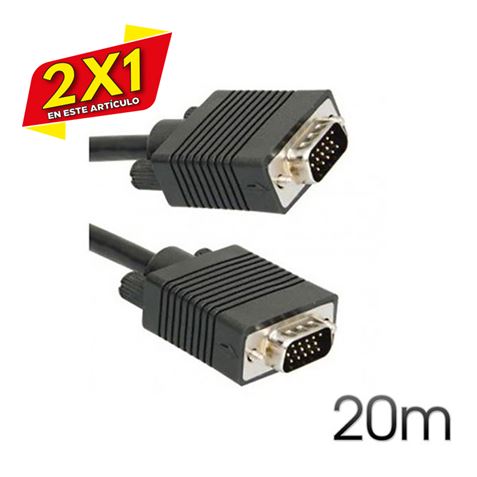 CABLE VGA MACHO-MACHO 20M 15PIN CROMAD (2 X 1)
