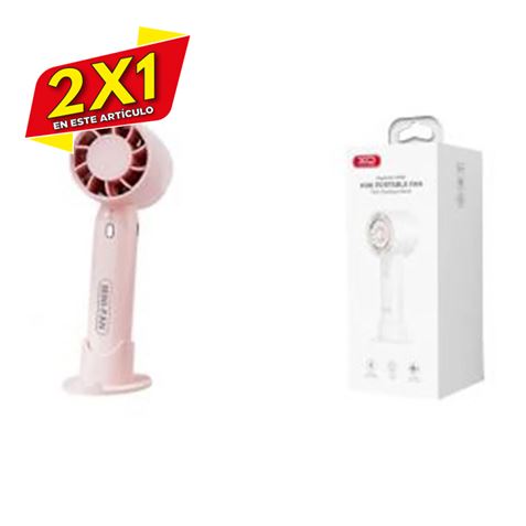 MINI VENTILADOR PORTATIL MF93 ROSA XO (2 X 1)