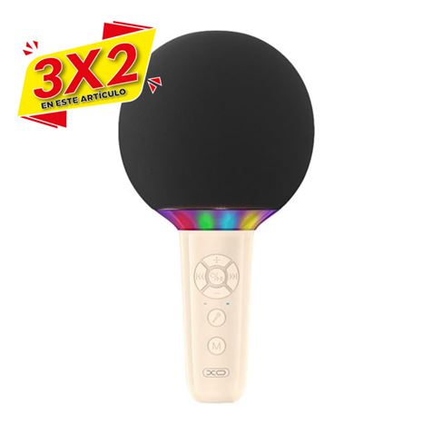 MICROFONO INALAMBRICO PARA KARAOKE BE50 BEIGE XO (3 X 2)