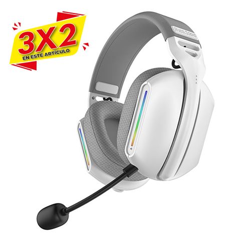 AURICULAR GAMING G11 BLUETOOTH RGB BLANCO COOLSOUND (3 X 2)