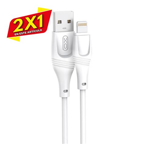 CABLE USB LIGHTNING NB238 3 METROS BLANCO XO (2 X 1)