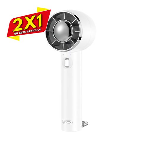 VENTILADOR PORTATIL A BATERIA MF85 BLANCO XO (2 X 1)