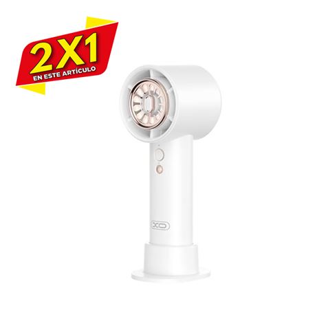 VENTILADOR PORTATIL A BATERIA MF88 BLANCO XO (2 X 1)