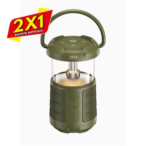 ALTAVOZ BLUETOOTH 15W CON LAMPARA CAMPING XOF49 VERDE XO (2 X 1)