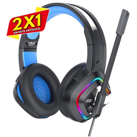 AURICULAR GAMING RGB CON MICROFONO XO-GE08 (2 X 1)