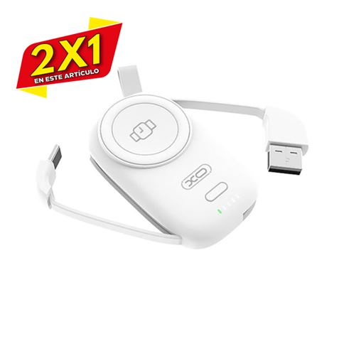POWERBANK MAGNÉTICA PR225 IWATCH 1200MAH | ENTRADA DUAL XO (2 X 1)