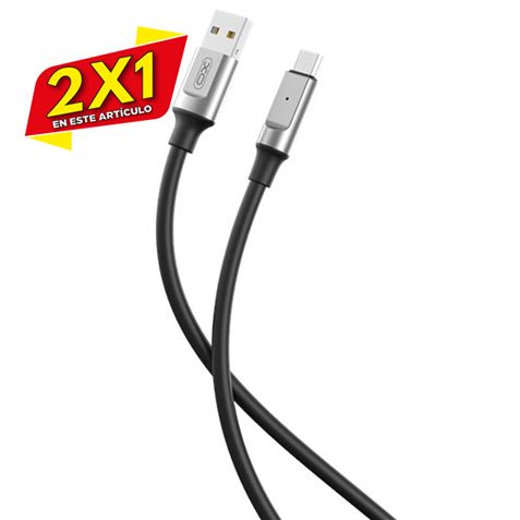 CABLE NB251 CARGA RAPIDA USB - MICRO USB | 6A | 1 METRO | NEGRO XO (2 X 1)