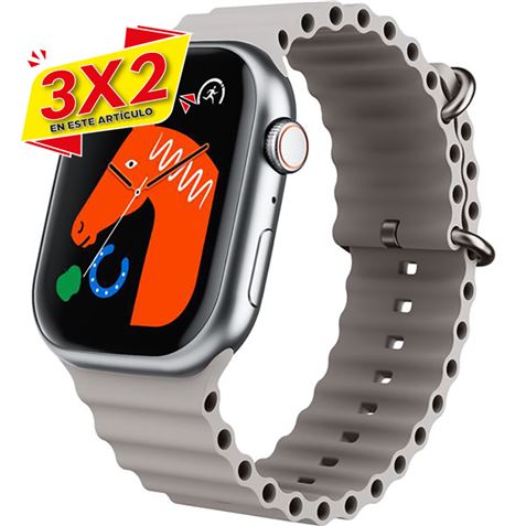 SMARTWATCH W8 PRO 2.01\" | LLAMADAS BT | PLATA XO (3 X 2)