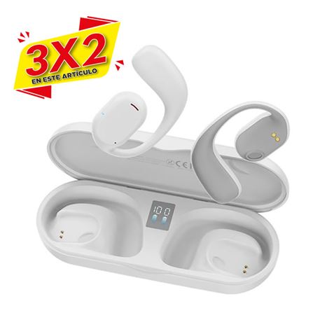 AURICULARES TWS X25 | PANTALLA DIGITAL + CONDUCCIÓN DE AIRE XO (3 X 2)