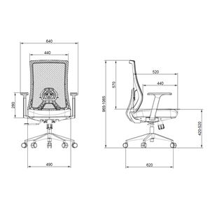SILLA OFICINA GAMA SENIOR SE6000 CROMAD - CR1128-5