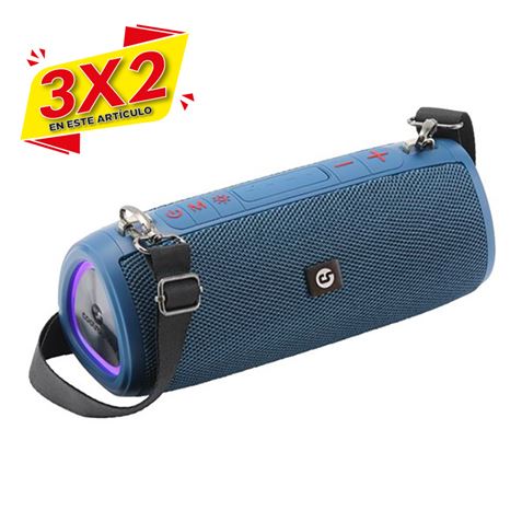 ALTAVOZ BLUETOOTH DISCO BOOM 16W AZUL COOLSOUND (3 X 2)