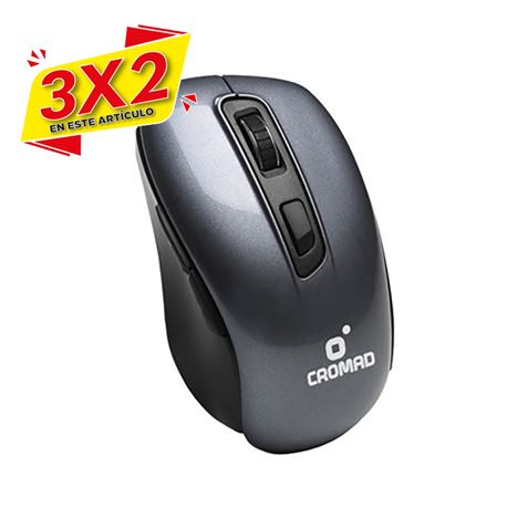 RATON X70 INALAMBRICO GRIS CROMAD (3 X 2)
