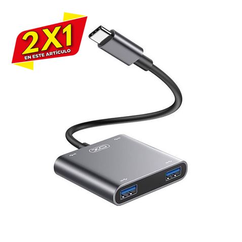 ADAPTADOR TIPO C HUB012A 4 EN 1 XO (2 X 1)