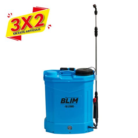SULFATADORA DE ESPALDA BATERIA 16 LITROS BLIM (3 X 2)