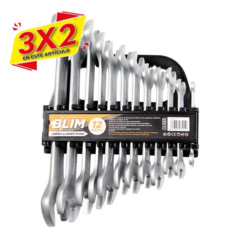 JUEGO LLAVES FIJAS 12 PCS BLIM (3 X 2)