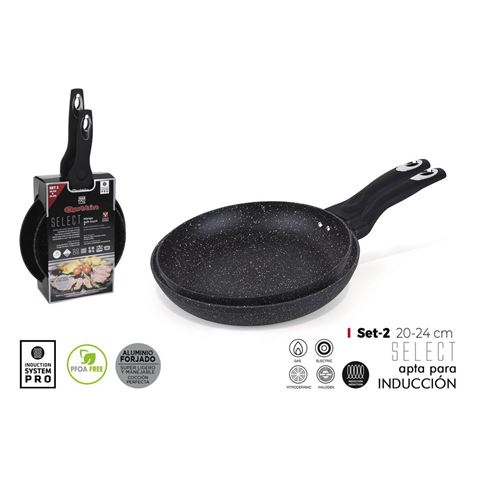 SET 2 SARTENES ALUMINIO FORJADO SUPER LIGERO 20-24CM SELECT QUTTIN - BQ06023072794-2