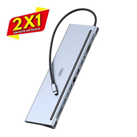 ADAPTADOR TIPO C HUB010 12 EN 1 XO (2 X 1)