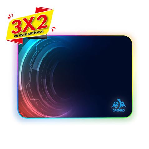 ALFOMBRILLA GAMING PRO | LED RGB | 350X250MM CROMAD (3 X 2)