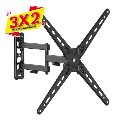 SOPORTE CON BRAZO TV 13\"-55\" DOBLE EXTENSION CROMAD (3 X 2)