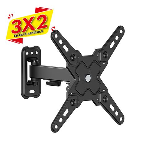 SOPORTE CON BRAZO TV 13\"-43\" UNA EXTENSION CROMAD (3 X 2)