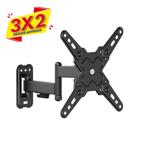 SOPORTE CON BRAZO TV 13\"-43\" DOBLE EXTENSION CROMAD (3 X 2)