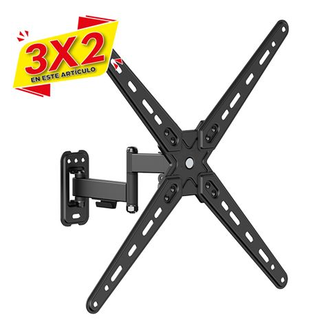 SOPORTE CON BRAZO TV 13\"-55\" DOBLE EXTENSION CROMAD (3 X 2)