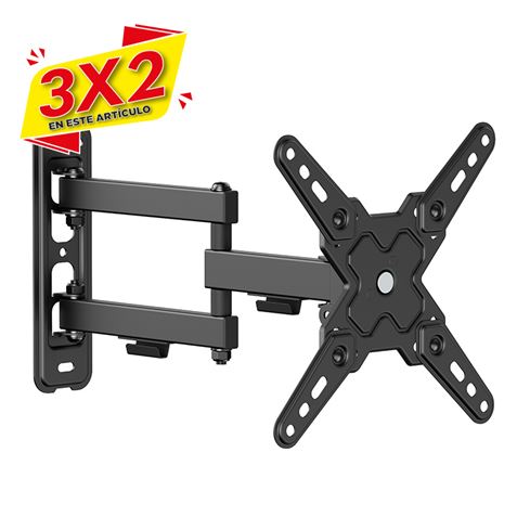 SOPORTE CON BRAZO TV 13\"-43\" DOBLE EXTENSION CROMAD (3 X 2)