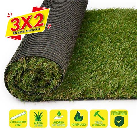 CESPED ARTIFICIAL 2X10 METROS 30MM SERIE ELEGANT SUNGARDEN (3 X 2)