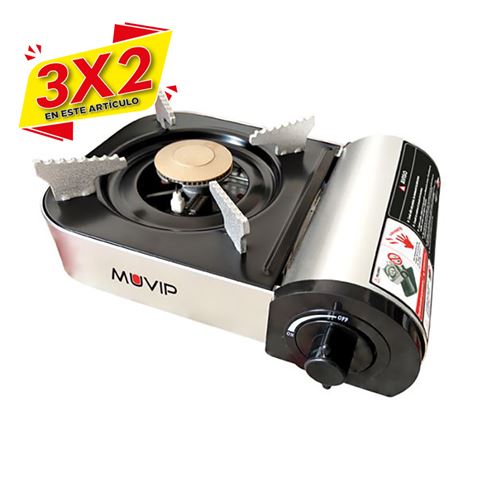 COCINA DE GAS PORTATIL BOMBONA SERIE SMALL MUVIP (3 X 2)
