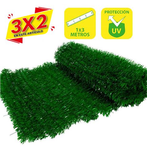 SETO ARTIFICIAL VERDE 1X3 METROS SUNGARDEN (3 X 2)