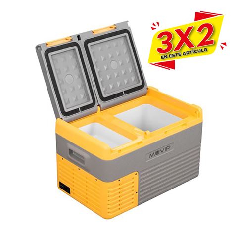 NEVERA PORTATIL CON COMPRESOR 24 LITROS DOBLE ZONA MUVIP (3 X 2)